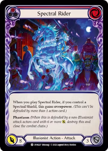 Spectral Rider (Red) (DYN227), Dynasty — Flesh & Blood card price