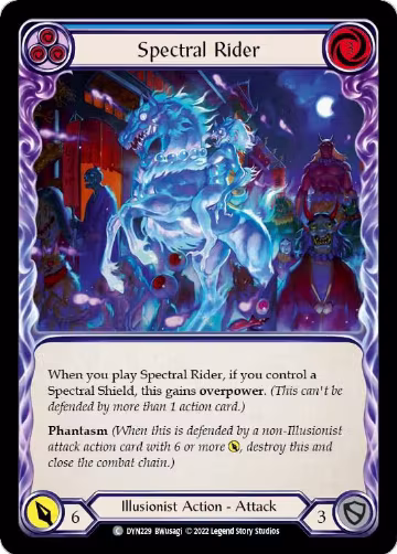 Spectral Rider (Blue) (DYN229), Dynasty — Flesh & Blood card price