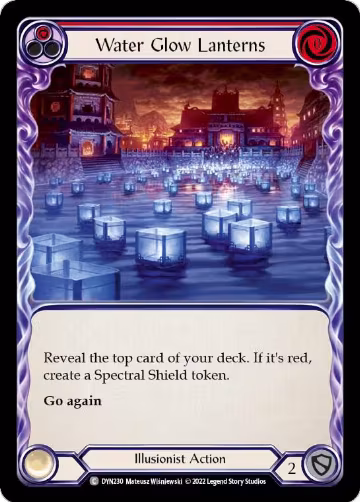 Water Glow Lanterns (Red) (DYN230), Dynasty — Flesh & Blood card price