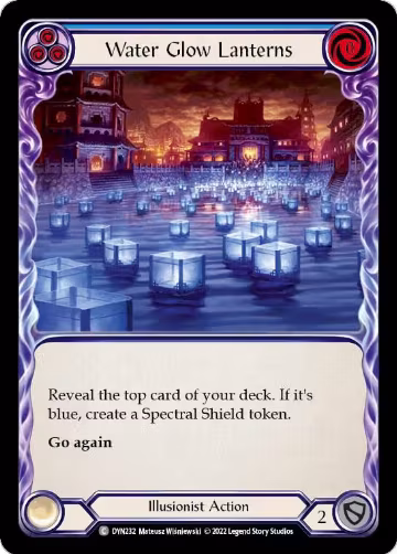 Water Glow Lanterns (Blue) (DYN232), Dynasty — Flesh & Blood card price