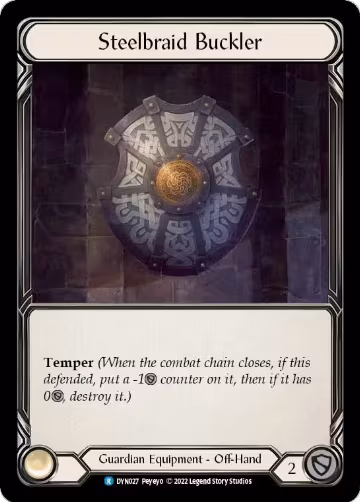 Steelbraid Buckler (DYN027), Dynasty — Flesh & Blood card price