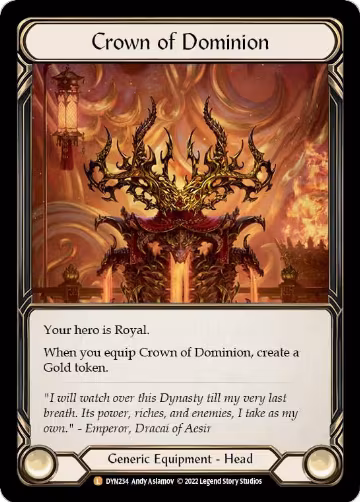 Crown of Dominion (DYN234), Dynasty — Flesh & Blood card price