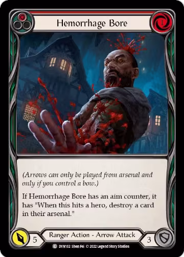 Hemorrhage Bore (Red) (DYN162), Dynasty — Flesh & Blood card price