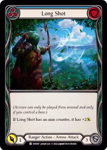 Long Shot (Blue) (DYN167), Dynasty — Flesh & Blood card price
