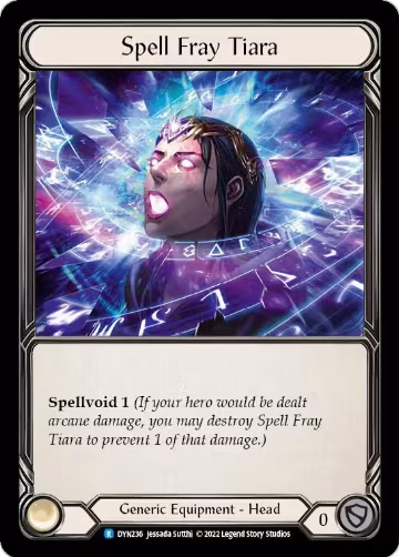 Spell Fray Tiara (DYN236), Dynasty — Flesh & Blood card price
