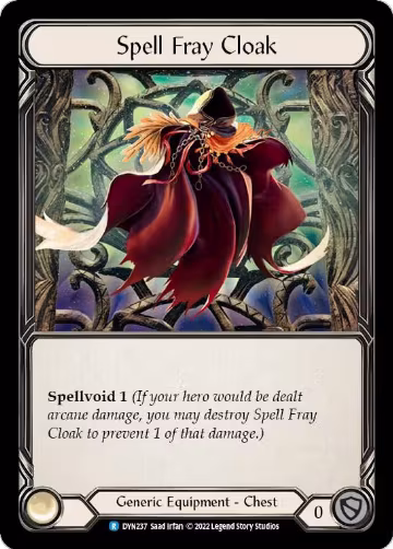 Spell Fray Cloak (DYN237), Dynasty — Flesh & Blood card price