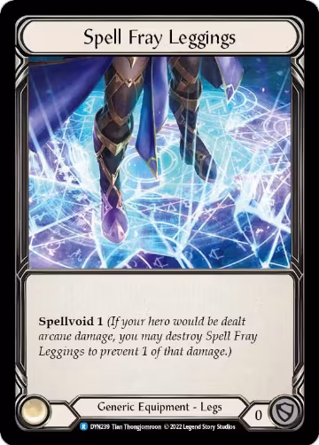 Spell Fray Leggings (DYN239), Dynasty — Flesh & Blood card price