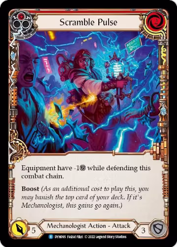 Scramble Pulse (Red) (DYN095), Dynasty — Flesh & Blood card price
