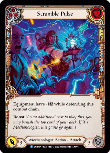 Scramble Pulse (Blue) (DYN097), Dynasty — Flesh & Blood card price
