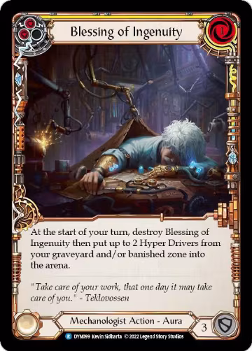 Blessing of Ingenuity (Yellow) (DYN099), Dynasty — Flesh & Blood card price