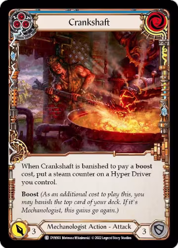 Crankshaft (Blue) (DYN103), Dynasty — Flesh & Blood card price