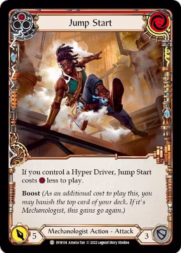 Jump Start (Red) (DYN104), Dynasty — Flesh & Blood card price