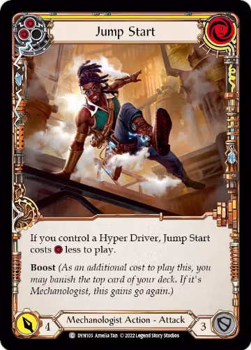 Jump Start (Yellow) (DYN105), Dynasty — Flesh & Blood card price