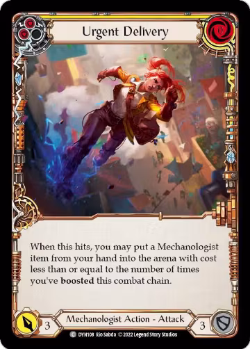 Urgent Delivery (Yellow) (DYN108), Dynasty — Flesh & Blood card price