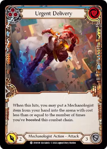 Urgent Delivery (Blue) (DYN109), Dynasty — Flesh & Blood card price