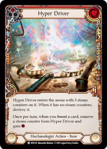Hyper Driver (Red) (DYN110), Dynasty — Flesh & Blood card price