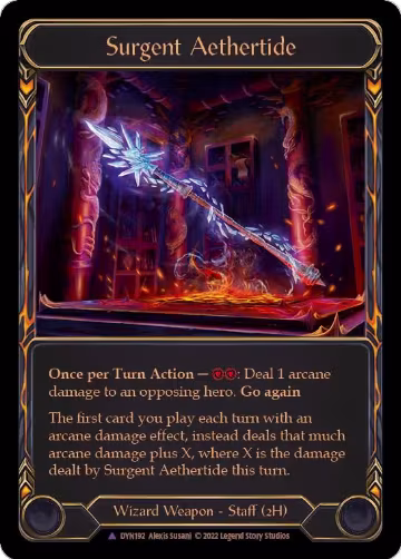 Surgent Aethertide (Marvel) (DYN192), Dynasty — Flesh & Blood card price