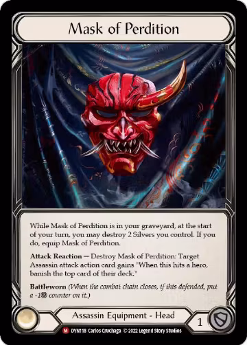Mask of Perdition (DYN118), Dynasty — Flesh & Blood card price