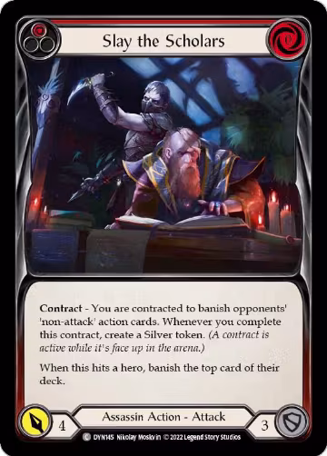 Slay the Scholars (Red) (DYN145), Dynasty — Flesh & Blood card price