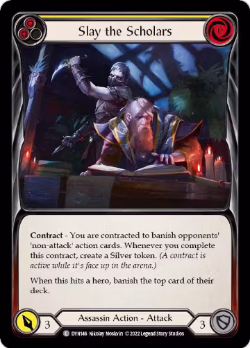 Slay the Scholars (Yellow) (DYN146), Dynasty — Flesh & Blood card price