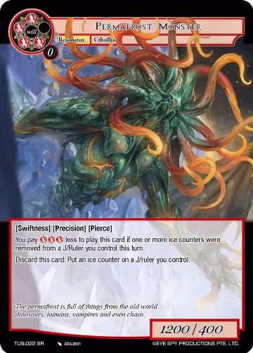 Permafrost Monster (TUS-022 SR), The Underworld of Secrets — Force of Will card price