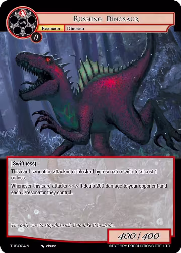 Rushing Dinosaur (TUS-024 N), The Underworld of Secrets — Force of Will card price