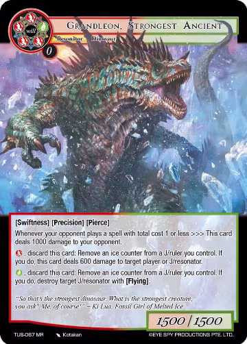 Grandleon, Strongest Ancient (TUS-067 MR), The Underworld of Secrets — Force of Will card price