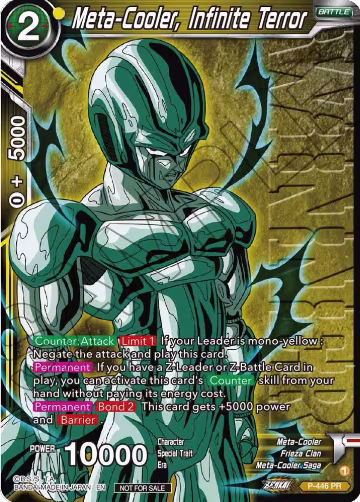 Meta-Cooler, Infinite Terror (Winner) (P-446), Tournament Promotion Cards — DB Super card price