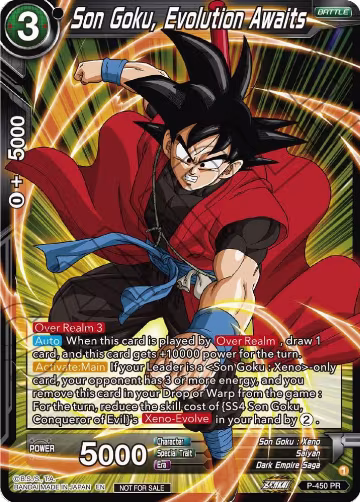 Son Goku, Evolution Awaits (P-450), Tournament Promotion Cards — DB Super card price
