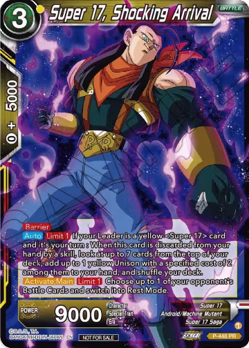Super 17, Shocking Arrival (P-448), Tournament Promotion Cards — DB Super card price