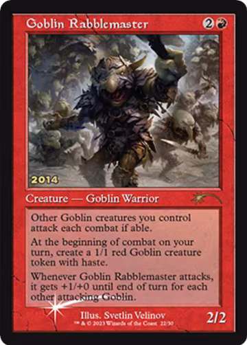 Goblin Rabblemaster (22), 30th Anniversary Promos — Magic card price