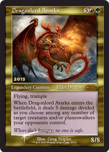 Dragonlord Atarka (23), 30th Anniversary Promos — Magic card price