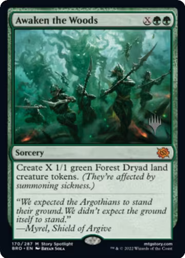 Awaken the Woods (170), Promo Pack: The Brothers' War — Magic card price