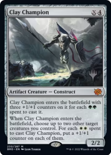 Clay Champion (230), Promo Pack: The Brothers' War — Magic card price
