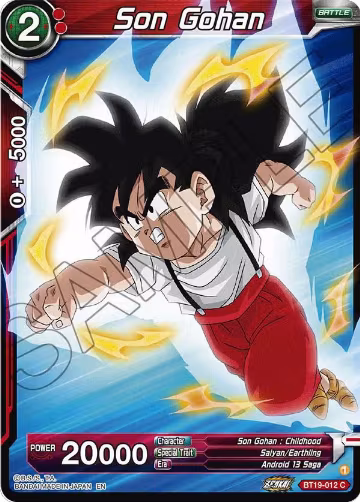 Son Gohan (BT19-012), Fighter's Ambition — DB Super card price