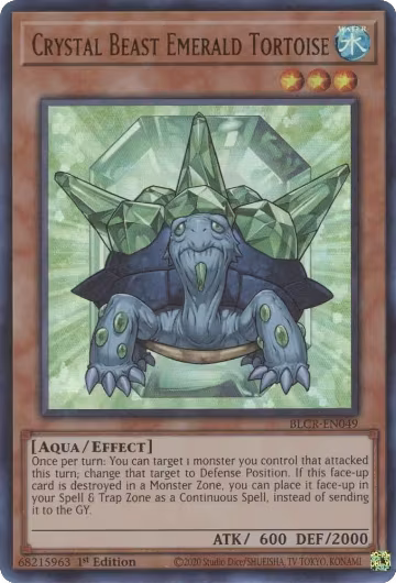 Crystal Beast Emerald Tortoise (BLCR-EN049), Battles of Legend: Crystal Revenge — Yu-Gi-Oh! card price