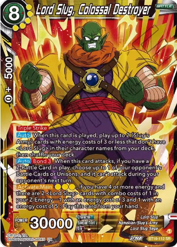 Lord Slug, Colossal Destroyer (BT19-112), Fighter's Ambition — DB Super card price