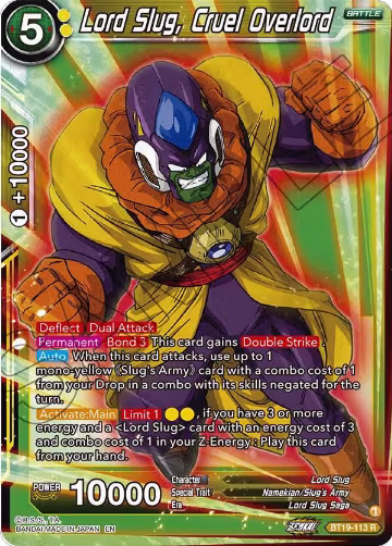 Lord Slug, Cruel Overlord (BT19-113), Fighter's Ambition — DB Super card price