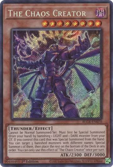 The Chaos Creator (BLCR-EN070), Battles of Legend: Crystal Revenge — Yu-Gi-Oh! card price