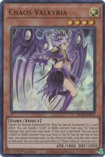 Chaos Valkyria (BLCR-EN072), Battles of Legend: Crystal Revenge — Yu-Gi-Oh! card price