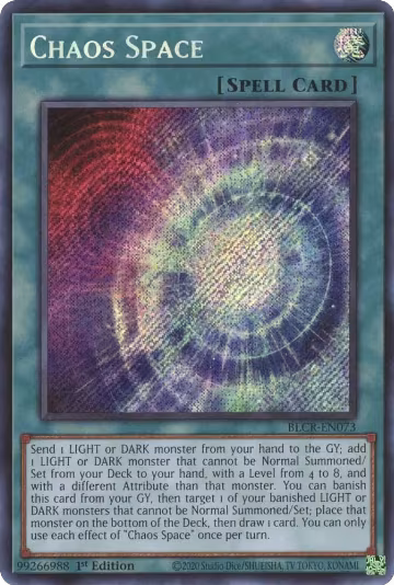Chaos Space (BLCR-EN073), Battles of Legend: Crystal Revenge — Yu-Gi-Oh! card price