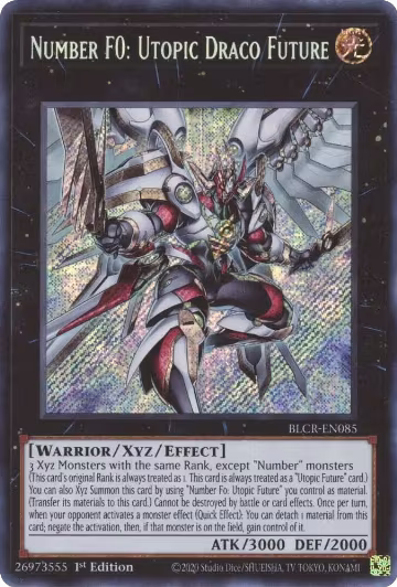 Number F0: Utopic Draco Future (BLCR-EN085), Battles of Legend: Crystal Revenge — Yu-Gi-Oh! card price