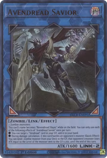Avendread Savior (BLCR-EN091), Battles of Legend: Crystal Revenge — Yu-Gi-Oh! card price