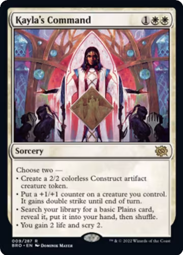 Kayla's Command (9), Promo Pack: The Brothers' War — Magic card price