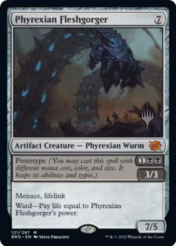 Phyrexian Fleshgorger (121), Promo Pack: The Brothers' War — Magic card price