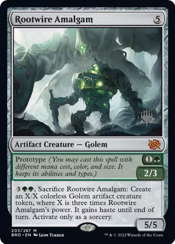 Rootwire Amalgam (203), Promo Pack: The Brothers' War — Magic card price