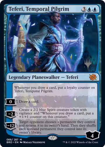 Teferi, Temporal Pilgrim (66), Promo Pack: The Brothers' War — Magic card price