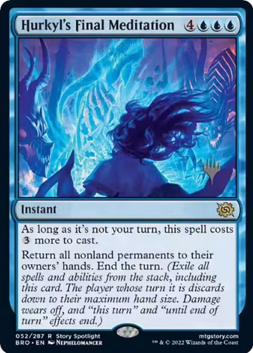 Hurkyl's Final Meditation (52), Promo Pack: The Brothers' War — Magic card price