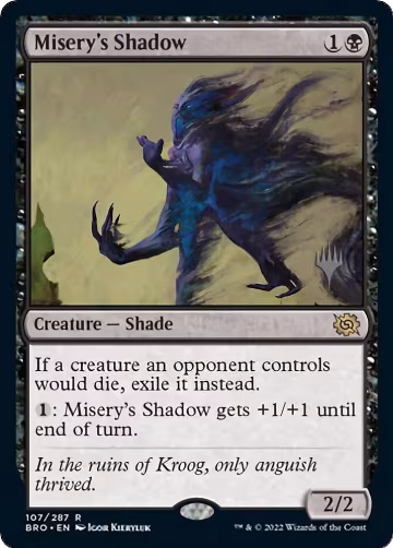 Misery's Shadow (107), Promo Pack: The Brothers' War — Magic card price