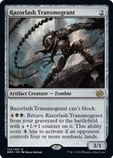 Razorlash Transmogrant (122), Promo Pack: The Brothers' War — Magic card price